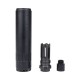 Big Dragon SCAR-L Silencer (w/Flash Hider) (150x35mm), Engineered for both functionality and versatility, this aluminum silencer with an integrated flash hider is an ideal solution for shooters seeking sound suppression without compromising performance